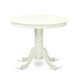 thumbnail image 2 of East West Furniture Antique 5-piece Kitchen Table and Chair Set in Linen White, 2 of 10