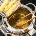 thumbnail image 5 of Deep Fryer Pot with Temperature Control and Lid for Fried Squid French Fries 20cm, 5 of 9