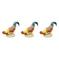 thumbnail image 4 of Transemion Resin Statue Chicken Statue Decorative Backyard Patio for Lawn Pecking S 3Set, 4 of 6