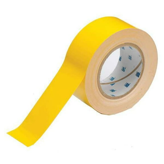 Brady Floor Tape,Yellow,2 inx100 ft,Roll 104312