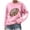 Pink-women's sweatshirts, variant on AnuYalue Women's Sweatshirt Casual Crew Neck Long Sleeve Pullover Shirts Solid Loose Soft Outdoor Basic Top for Fall
