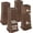 Dark Brown-4 Pack, variant on White Bed Risers 8 Inch Heavy Duty, 4 Pack Furniture Risers for Dorm Twin XL Sofa Couch Table Desk Cabinet Bed Frame, Black Bed Lifts Risers