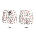 thumbnail image 3 of Yiaed Fruit Print Women's Running Shorts with Liner 3 Zipper Pockets Elastic Workout Athletic Gym Yoga Shorts-XX-Large, 3 of 7
