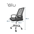 thumbnail image 3 of Silla de Oficina Giratoria OLU Ergonómica de Malla Altura Ajustable Silla Escritorio OLU OLUMESH/Ejecutiva Mesh/Ergonomica, 3 of 7