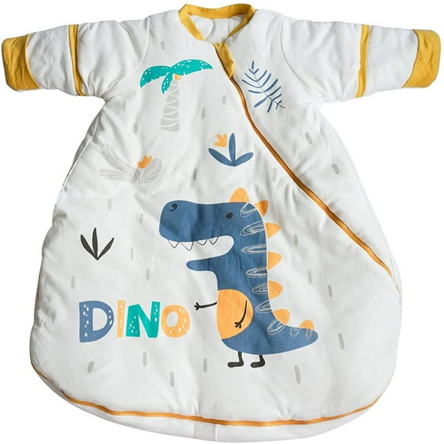 Baby Wearable Blankets with Detachable Sleeves Newborn Sleeping Sack Two Way Zipper