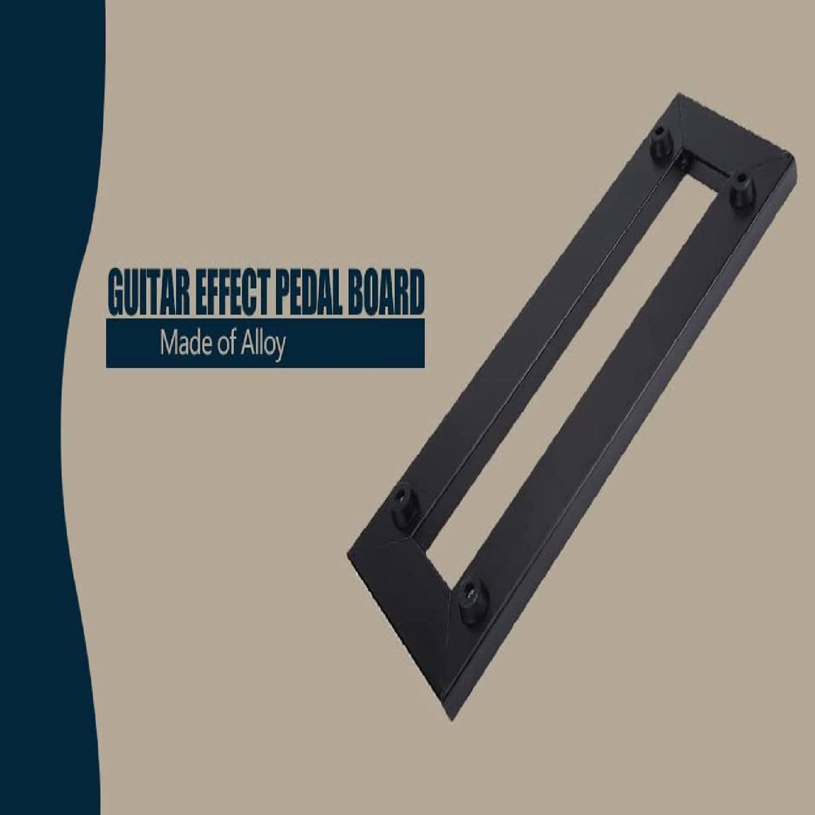 High Strength Aluminum Alloy Thin Light Weight Guitar Pedal Board Case For Electric Guitar Effects Pedal Small Size