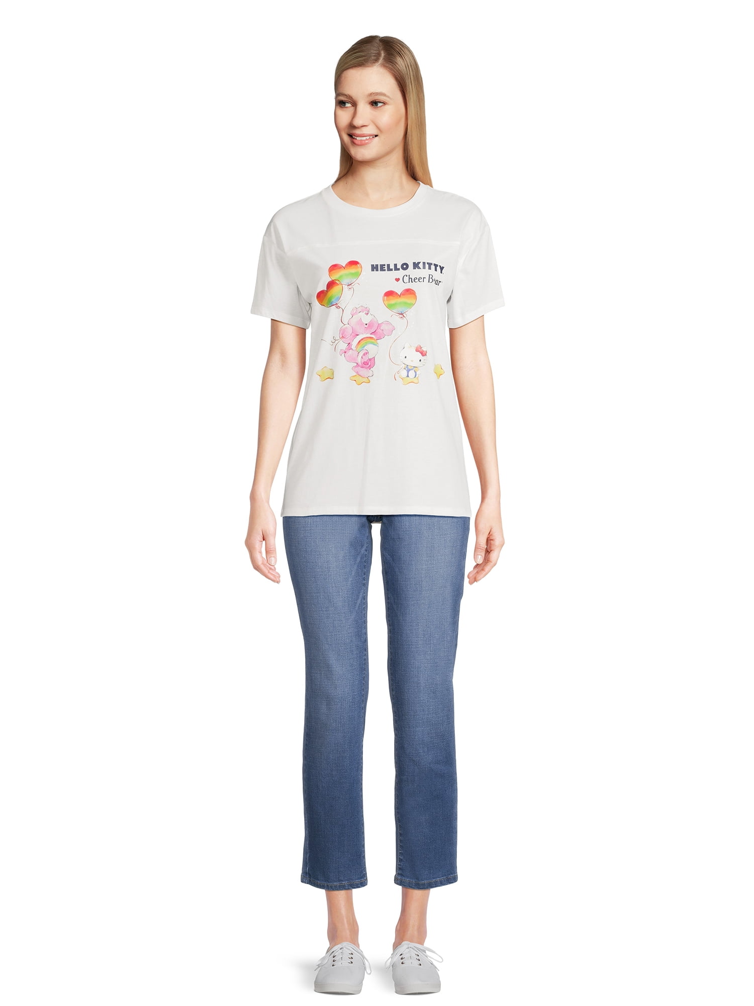 Hello Kitty and Friends x Care Bears Juniors Graphic T-Shirt, Sizes XS-XXXL