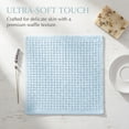 thumbnail image 4 of REGALWOVEN Cotton Waffle Washcloths, Soft, Quick Dry & Lint-Free Face Cloths for Bathroom, Kitchen, Absorbent Reusable Washcloth Set 13" x 13" Light Blue 4pk, 4 of 6