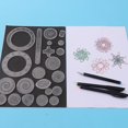 thumbnail image 3 of Juego de regla de juguete para dibujo espirógrafo de 22 Uds., engranajes y ruedas entrelazados, accesorios de dibujo, reglas educativas creativas para niños, 3 of 4