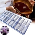 thumbnail image 1 of Herramientas para hornear, moldes para hornear, utensilios de cocina, moldes de chocolate de 18 cavidades y moldes de plástico para dulces de PC para hornear. Dieciocho moldes largos para chocolate., 1 of 8