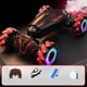 thumbnail image 4 of Coche teledirigido 4G, coche acrobático teledirigido, coche transformable con control remoto y luces de emergencia, coche de juguete teledirigido recargable, regalo ideal para niños y niñas., 4 of 9