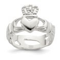thumbnail image 1 of 925 Sterling Silver Claddagh Ring Celtic, 1 of 6