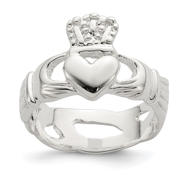 925 Sterling Silver Claddagh Ring Celtic