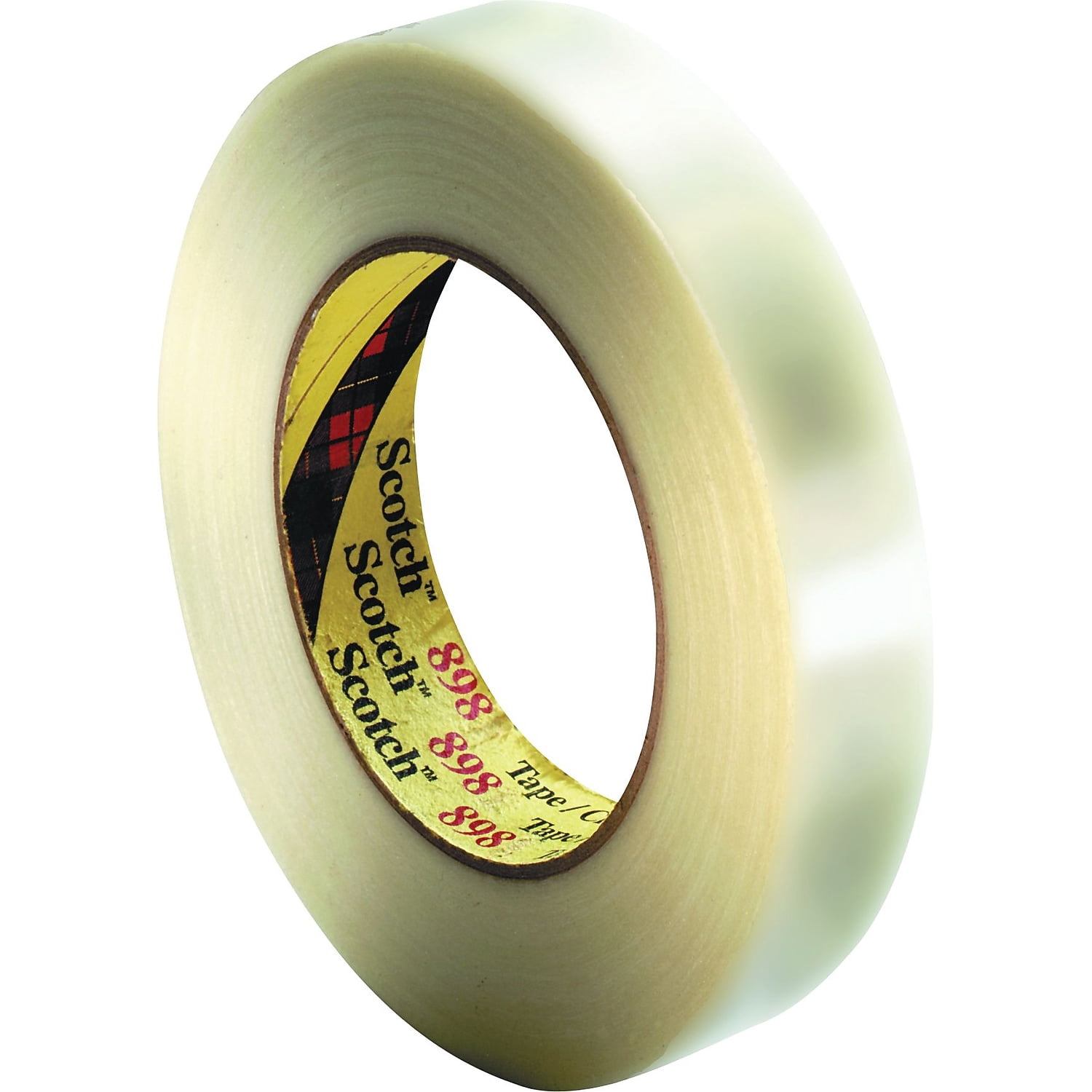 Scotch High-Strength Filament Tape, Rubber, 24mm x 55m, 3" Core, Clear -MMM8981
