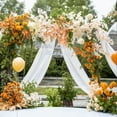 thumbnail image 4 of VGMiu White Wedding Arch Draping Fabric Backdrop 28.7" X 20FT Sheer Drapes Fabric for Wedding Arbor Ceremony Birthday Party, 4 of 6