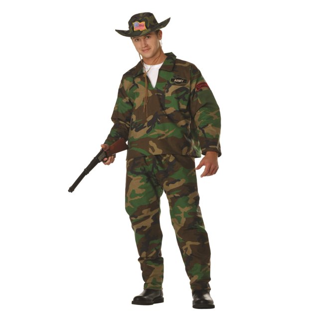 Disfraz RG Disfraces Jungle Commando para hombre, talla XL