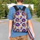 thumbnail image 4 of Easygdp record rock Skull star Mochila Ligera de 15 Pulgadas para Estudiantes, Mochila Cómoda para la Escuela y Viajes, Correas Ajustables, 4 of 6