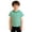 Z101-Green, variant on YUEHUA Kids' Red & White Striped Crew Neck T-Shirt, Boys' Classic Tee with Chest Pocket, Casual Summer Top for Toddlers to Youth