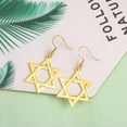 thumbnail image 2 of Star of David Dangle Earrings Hexagram Earrings Stainless Steel Jewelry, 2 of 7