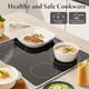 thumbnail image 4 of Juego de 19 piezas de ollas y sartenes antiadherentes de cerámica con asas removibles para cocina de inducción apto para lavavajillas y horno, 4 of 7