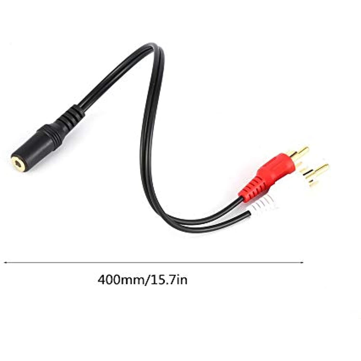 HiFi Stereo System Hosyl Gold Plated 3.5MM Female to 2 RCA Male Jack Stereo Audio Cable for iPhone MP3 Tablets iPad Computer Sound Speaker iPod 