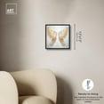 thumbnail image 5 of Elegant Angel Wings Canvas Elegant White Gold Wall Art by Art Remedy, Black Frame, 12" x 12", 5 of 7