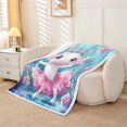 thumbnail image 2 of Erosebridal Girls Axolotl Fleece Blanket 40x50, Soft, 2 of 6