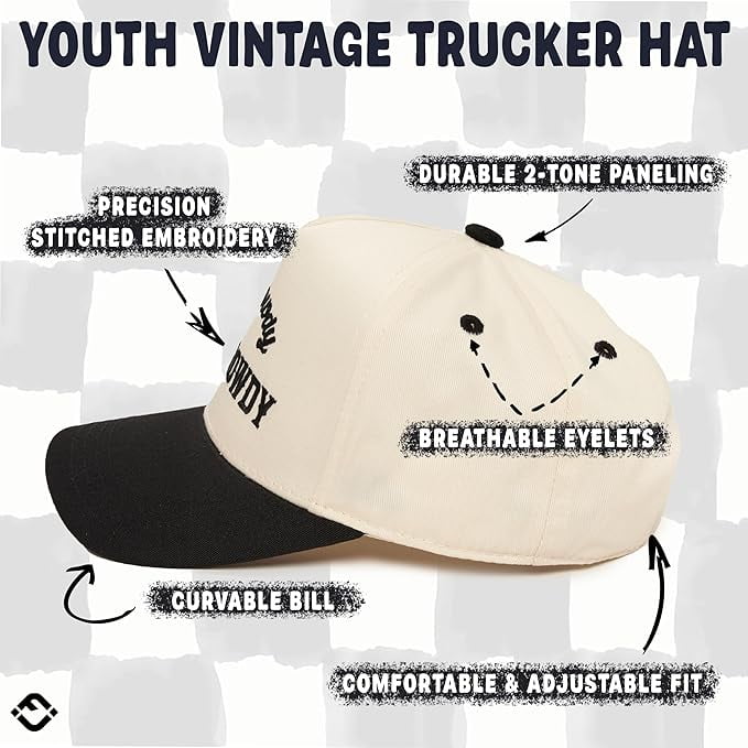Funky Junque Kids Trucker Hat Baseball Cap - Two Tone  display picture 1