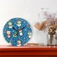 thumbnail image 2 of Ryvnso Christmas Snowman Wall Clock Non Ticking Silent Kitchen Clock Battery Operated Clocks 10 inch, 2 of 7