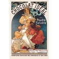 thumbnail image 2 of Mucha, Alphonse 11x14 Black Ornate Wood Framed with Double Matting Museum Art Print Titled - Chocolat Ideal, 1897, 2 of 4