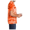 thumbnail image 3 of Yellow Rooster Men's Short Sleeve Tie-Dye Male Cotton T-Shirts Orange S, 3 of 6
