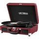 thumbnail image 1 of Victrola Vintage Tocadiscos portátil Bluetooth de 3 velocidades con altavoces incorporados | Sonido de audio de tocadiscos mejorado | Marsala, número de modelo: VSC-550BT-ML, 1 of 5