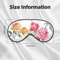 thumbnail image 5 of Naloa Colorful Flowers Print Sleep Mask for Sleeper, Light Blocking Sleeping Eye Mask for Women Men, Eye Shade with Adjustable Strap for Travel, Nap,Meditation, 5 of 7