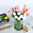 thumbnail image 3 of 10 pack Tulips Artificial flowers Wedding Home Living room Decoration Bouquet, 3 of 6