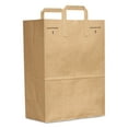 thumbnail image 2 of Duro 70# Large Brown Paper Shopping Bags with Handles Bulk, 300 Pcs 12x7x17 - Heavy Duty Restaurant Takeout/To Go Bags, Delis, & Retail Merchandise, 2 of 2