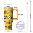 thumbnail image 2 of Halloween Tumbler, Scary Ghost Cup with Handle and Straw 30oz, Insulated Coffee Travel Mug Gift Idea, 2 of 5