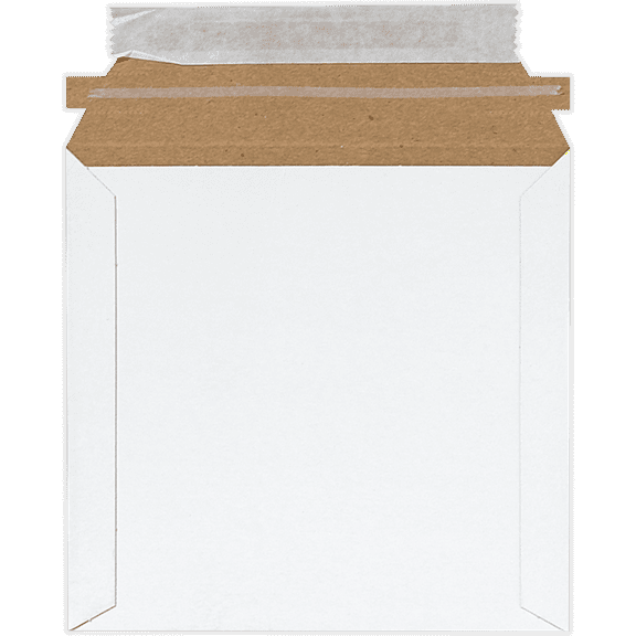 LUXPaper 6 x 6 Cardboard Mailers, White, 50/Pack