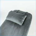 thumbnail image 3 of Rocking Chair, Light Gray Velvet with Foam, 38.5"H x 27.5"W x 36"D | Velvet | Foam, 3 of 7