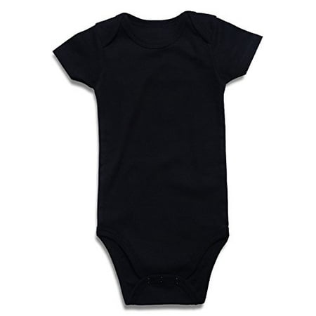 ROMPERINBOX Unisex Solid Black Baby Bodysuit 0-24 Months (3-6 Months Black)  | Walmart Canada