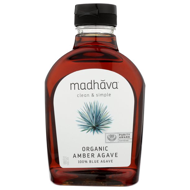 Madhava Honey Organic Agave Nectar Amber, 23.5 Oz