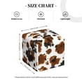 thumbnail image 4 of Rateoe Cow Tie Dye Pattern Tissue Box Cover, Modern Square Decorative Leather Facial Paper Case Organizer Holder Dispenser 5X5X5'', 4 of 7