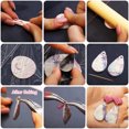 thumbnail image 3 of Matsuzay Herramientas de alfarería para la fabricación de joyas, juego de cortadores de arcilla polimérica con ganchos para pendientes, Artesanía D, 3 of 5