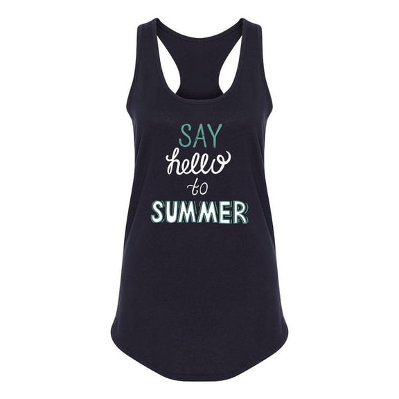 "say Hello To Summer" Design Tank Women -Image by Shutterstock, Female Small