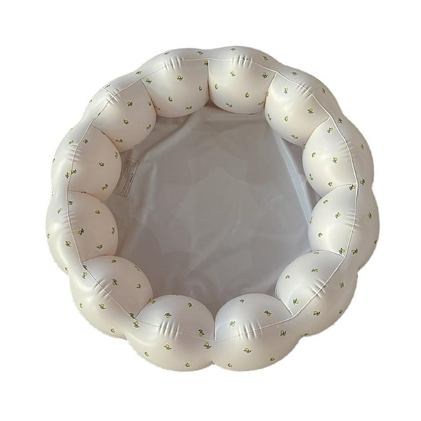 Piscina inflable de PVC de blancos para bebés de 90x25 cm, para jardín y patio trasero Piscina de oceánicas Suave y fácil