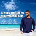 thumbnail image 5 of Lee Hanton UPF 50+ Breathable Athletic Sweatshirts Classic Long Sleeve Dry Fit T-Shirts Crew Neck Cooling Dailywaer Tee Shirt for Men Safety Orange*5 2XL, 5 of 8