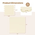 thumbnail image 3 of Gymax 36 Pack Interlocking EVA Foam Floor Tiles 2/5 Inch Thick Puzzle Exercise Mats Beige, 3 of 10