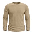 thumbnail image 4 of JIAYUE Men's T Shirt Relaxed Fit Casual Fashionable Round Neck Casual Long Sleeve Tees Everyday Soft Lightweight Breathable For Outdoor Workout And Sport Wear, 4 of 8