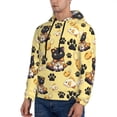 thumbnail image 2 of Hoodies for Men - Classic Katong Cat Fish Yellow Long Sleeve Comfrt Men'S Fashion Hoodies & Sweatshirts, Sweatshirts for Men Hoodies Pullover Clothing Clothes with Pouch, 2 of 7