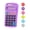 Purple, variant on Calculator Basic Small Solar and Battery Operated, Large Display Four Function, Auto Powered Handheld Calculator School and Kids