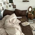 thumbnail image 2 of INS Blue Checkerboard Girls Boys Single Double Size Solid Colors Flat Sheet Duvet Cover Pillowcase Bed Linens Home Textile, 2 of 7